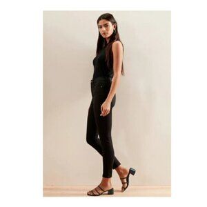 Banana Republic Mid-Rise Zero Gravity No Fade Black Skinny Jeans 26/2 SHORT $109